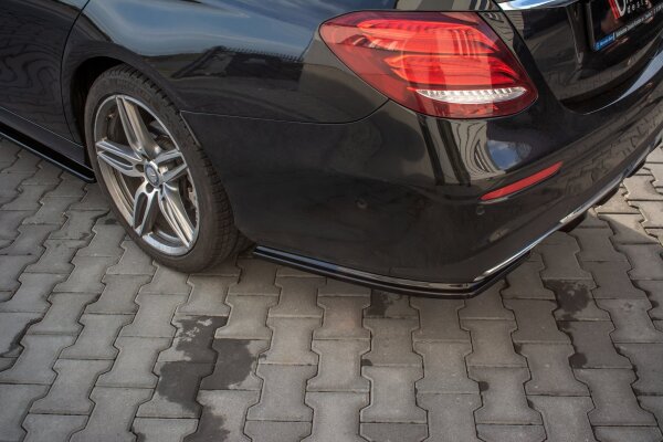 Maxton Design Heckansatz Flaps Diffusor schwarz Hochglanz - Mercedes E43 AMG / AMG-Line W213