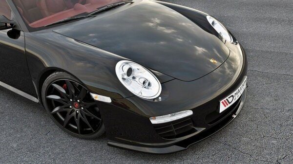 Maxton Design Front extension black gloss - Porsche 911 Carrera 997.2 Facelift