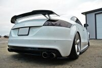 Maxton Design Rear extension Flaps diffuser black gloss - Audi TT S 8J