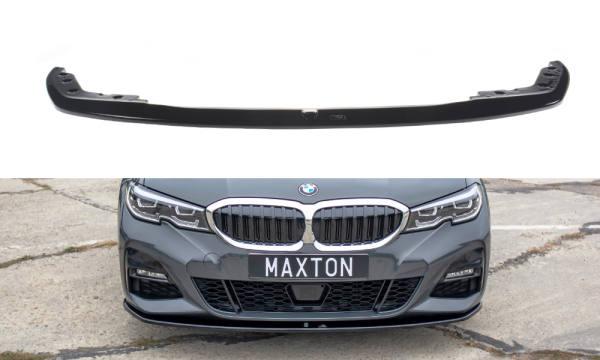 Maxton Design Front extension V.3 black gloss - BMW 3 Series G20 M Package