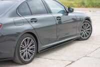 Maxton Design Side skirts extension extension black gloss - BMW 3 Series G20 M Package