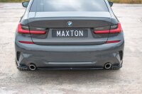 Maxton Design Middle diffuser rear extension black gloss - BMW 3 Series G20 M Package