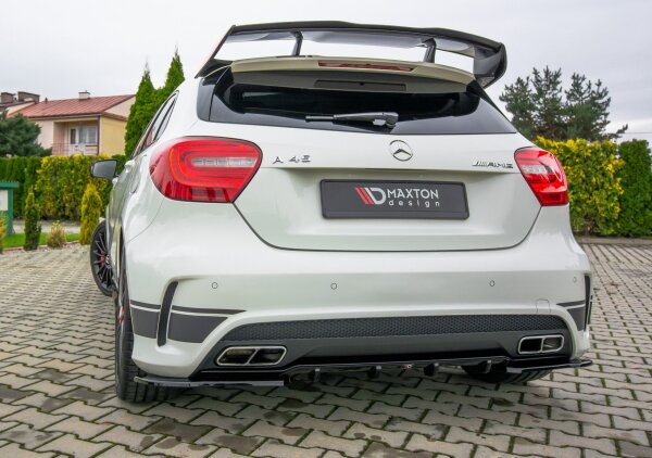 Maxton Design Spoiler Cap schwarz Hochglanz - Mercedes A45 AMG W176