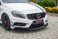 Maxton Design Frontansatz schwarz Hochglanz - Mercedes...