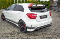 Maxton Design Heckansatz Flaps Diffusor schwarz Hochglanz - Mercedes A45 AMG W176