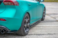 Maxton Design Side skirts extension extension black gloss - Volvo V40 R-Design