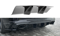 Maxton Design Diffuser rear extension black gloss - Audi...