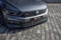 Maxton Design Front extension V.1 black gloss - VW Passat R-Line B8