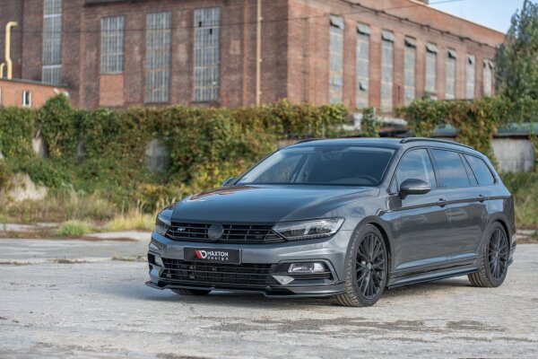 Maxton Design Frontansatz V.2 schwarz Hochglanz - VW Passat R-Line B8