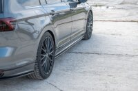 Maxton Design Side skirts extension extension black gloss - VW Passat R-Line B8