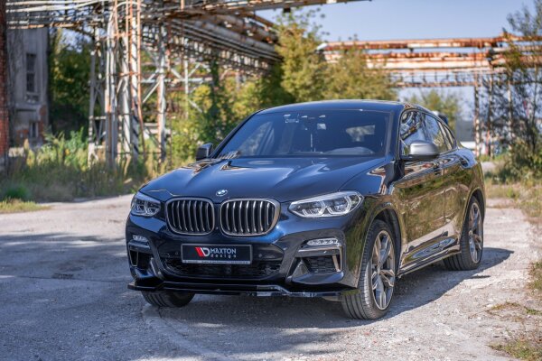 Maxton Design Frontansatz schwarz Hochglanz - BMW X4 M-Paket G02