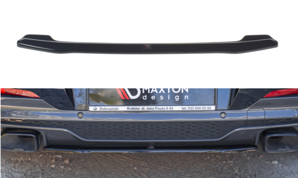 Maxton Design Middle diffuser rear extension black gloss - BMW X4 M-Package G02