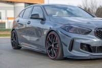 Maxton Design Side skirts extension extension V.1 black gloss - BMW 1 Series F40 M-Package/ M135i