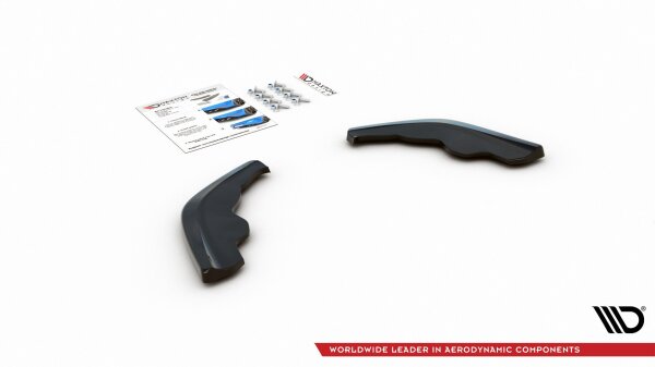 Maxton Design Heckansatz Flaps Diffusor V.1 schwarz Hochglanz - BMW 1er F40 M-Paket