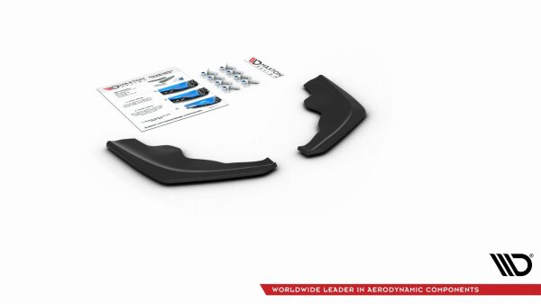 Maxton Design Rear extension Flaps diffuser V.2 black gloss - BMW 1 Series F40 M-Package