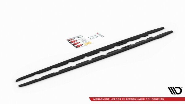 Maxton Design Seitenschweller Ansatz V.2 schwarz Hochglanz - BMW 1er F40 M-Paket/ M135i