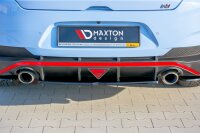 Maxton Design Middle diffuser rear extension DTM Look black gloss - Hyundai I30 N MK3 Fastback