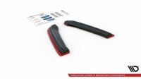 Maxton Design Heckansatz Flaps Diffusor passend V.2 schwarz Hochglanz - Seat Leon MK3 Cupra ST Facelift