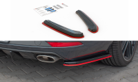 Maxton Design Rear extension Flaps diffuser passend V.2 black gloss - Seat Leon MK3 Cupra ST Facelift