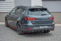 Maxton Design Spoiler Cap black gloss - Seat Leon MK3 Cupra ST Facelift