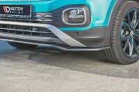 Maxton Design Front extension black gloss - VW T-Cross