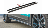 Maxton Design Side skirts extension extension black gloss - VW T-Cross