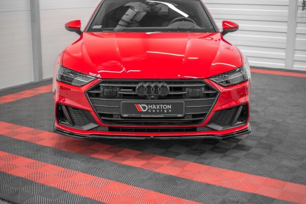 Maxton Design Front extension V.1 black gloss - Audi A7 C8 S-Line / S7 C8