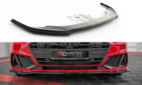 Maxton Design Front extension V.1 black gloss - Audi A7...