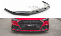 Maxton Design Front extension V.2 black gloss - Audi A7...