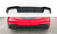 Maxton Design Diffuser rear extension black gloss - Audi...