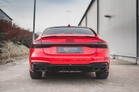 Maxton Design Diffuser rear extension black gloss - Audi S7 C8