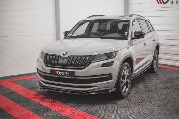 Maxton Design Front extension black gloss - Skoda Kodiaq MK1 Sportline/RS