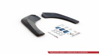 Maxton Design Rear extension Flaps diffuser black gloss - Skoda Kodiaq MK1 Sportline