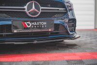 Maxton Design Front extension V.1 black gloss - Mercedes A35 AMG / AMG-Line W177