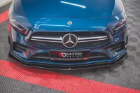 Maxton Design Frontansatz V.1 schwarz Hochglanz - Mercedes A35 AMG / AMG-Line W177