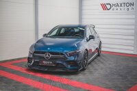 Maxton Design Front extension V.3 black gloss - Mercedes A35 AMG / AMG-Line W177