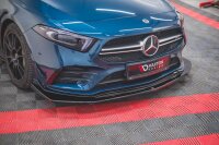 Maxton Design Front extension V.3 black gloss - Mercedes A35 AMG / AMG-Line W177