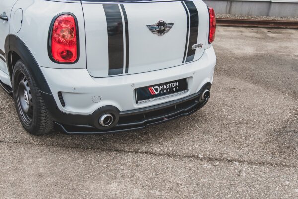 Maxton Design Middle diffuser rear extension black gloss - Mini Countryman MK1 JCW