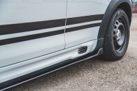 Maxton Design Side skirts extension extension black gloss - Mini Countryman MK1 JCW