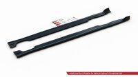 Maxton Design Side skirts extension extension black gloss - Mini Countryman MK1 JCW