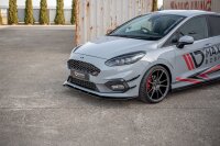 Maxton Design Front extension V.7 black gloss - Ford Fiesta MK8 ST / ST-Line