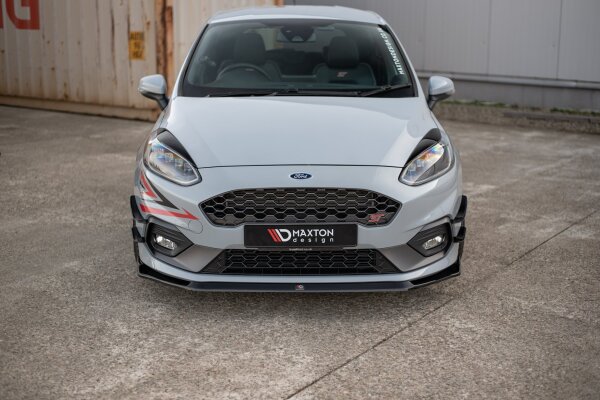 Maxton Design Scheinwerfer Blenden Böser Blick schwarz Hochglanz - Ford Fiesta MK8 ST / ST-Line / Standard