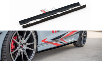 Maxton Design Side skirts extension extension V.2 black...