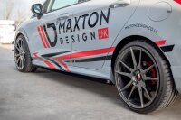 Maxton Design Side skirts extension extension V.2 black gloss - Ford Fiesta MK8 ST / ST-Line