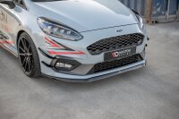 Maxton Design Front extension V.6 black gloss - Ford Fiesta MK8 ST / ST-Line