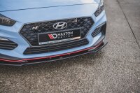 Maxton Design Front extension V.3 black gloss - Hyundai I30 N MK3 Hatchback/ Fastback