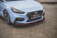 Maxton Design Front extension V.5 black gloss - Hyundai I30 N MK3 Hatchback/ Fastback