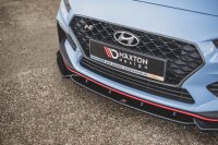 Maxton Design Front extension V.5 black gloss - Hyundai I30 N MK3 Hatchback/ Fastback