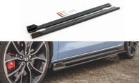 Maxton Design Side skirts extension extension V.5 black...