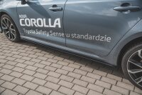 Maxton Design Seitenschweller Ansatz schwarz Hochglanz - Toyota Corolla XII Limosine